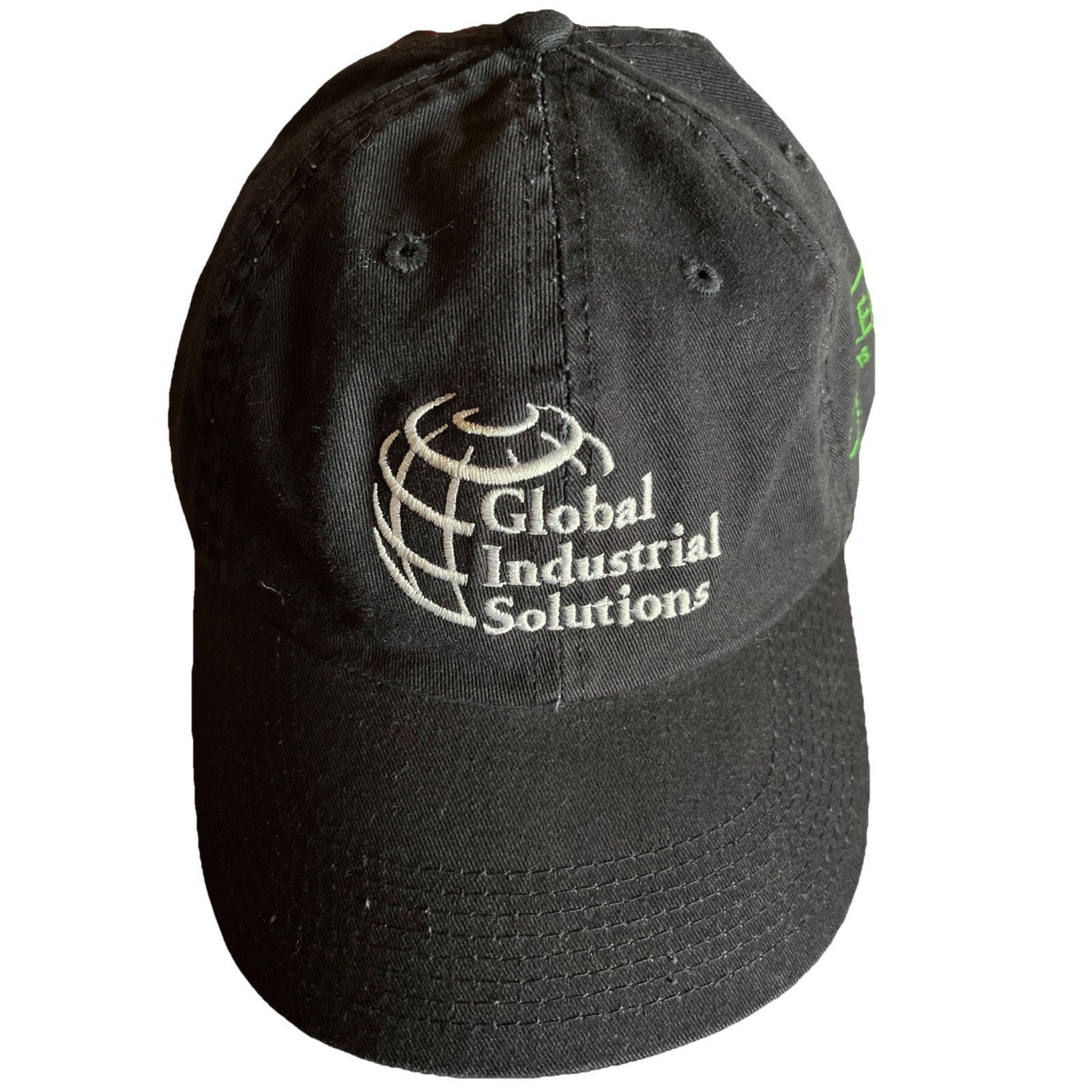 Vintage Hat Black Global Industrial Solutions Baseball Cap Cotton Isoclean Brand